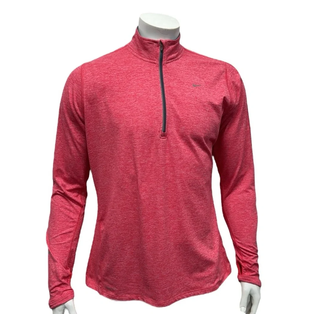 Nike Running Element Running Dri Fit Women's Red-White Pullover Jacket Shirt XL